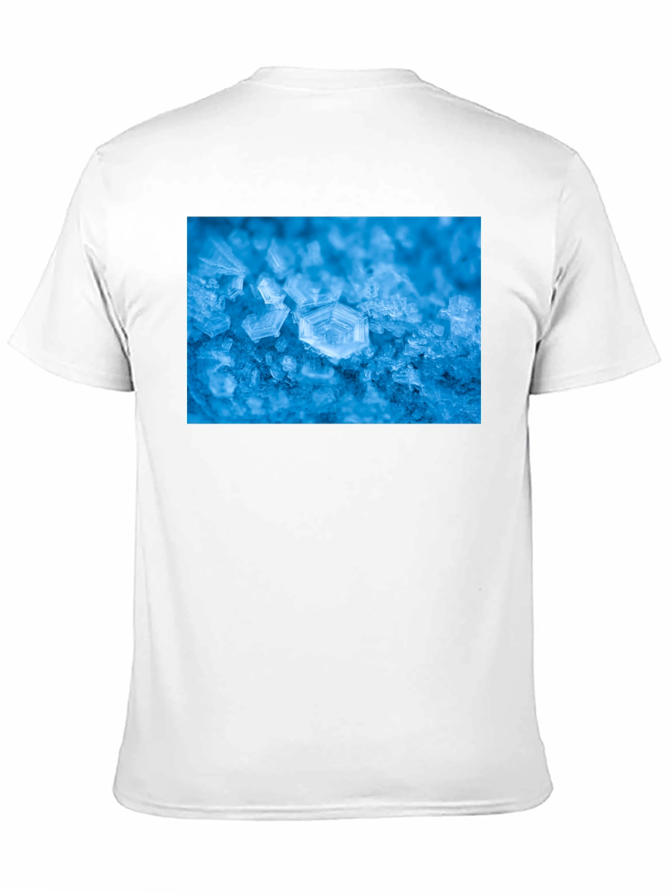 Icy Snowflake Graphic Tee - Cool Winter Style