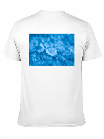 Icy Snowflake Graphic Tee - Cool Winter Style