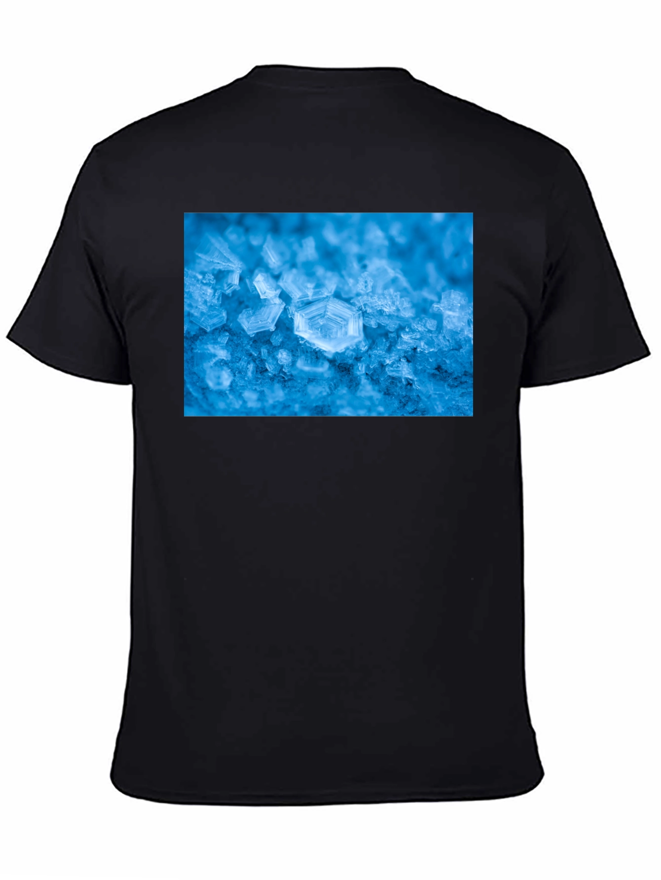 Icy Snowflake Graphic Tee - Cool Winter Style