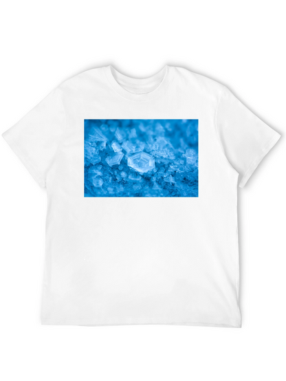 Icy Snowflake Graphic Tee - Cool Winter Style