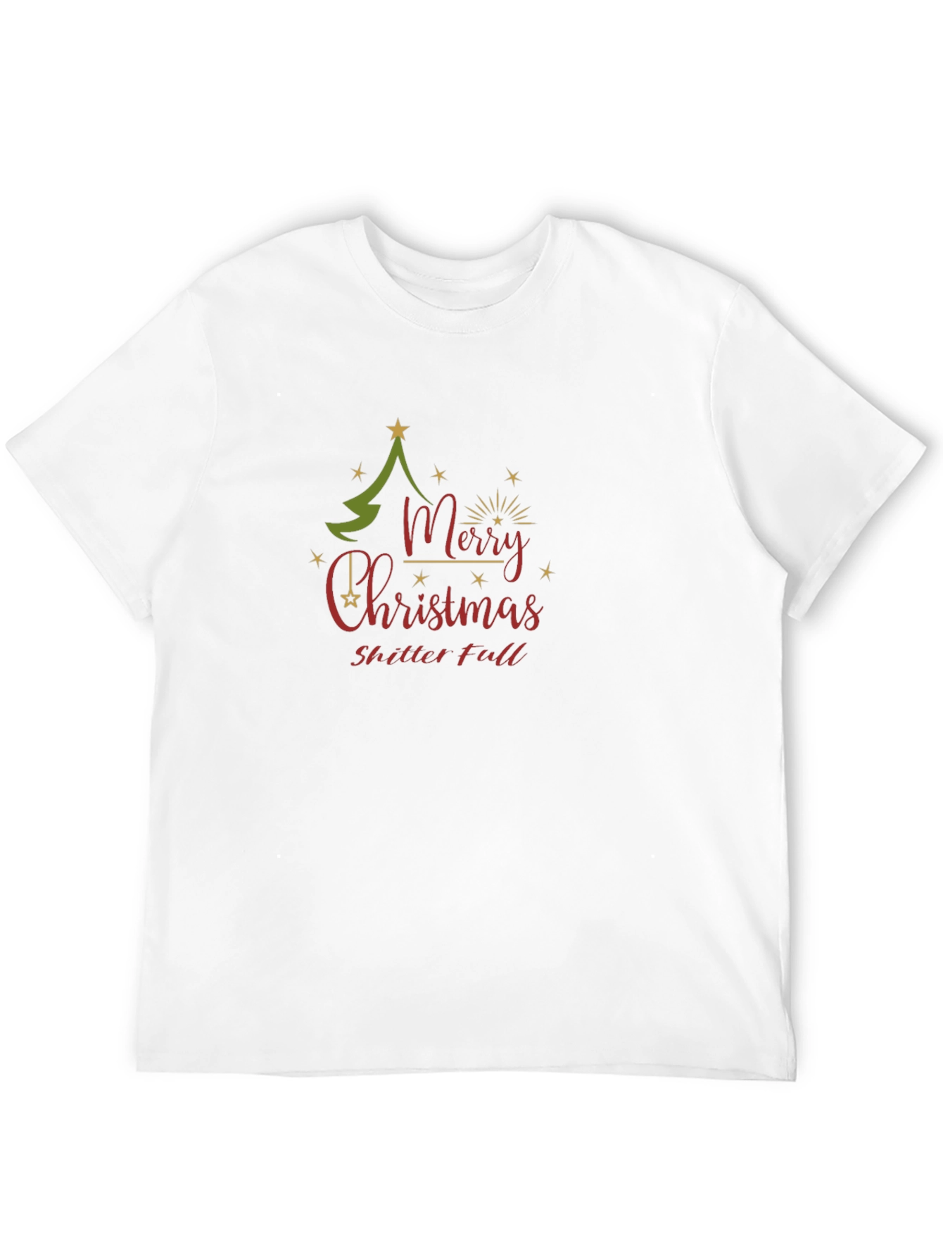 Merry Christmas Shitter Full Black T-Shirt