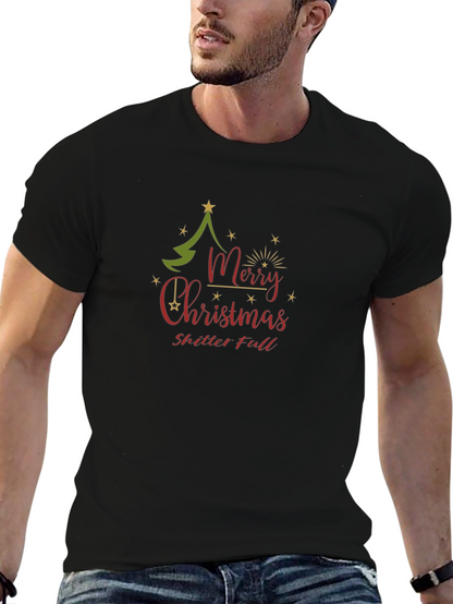 Merry Christmas Shitter Full Black T-Shirt