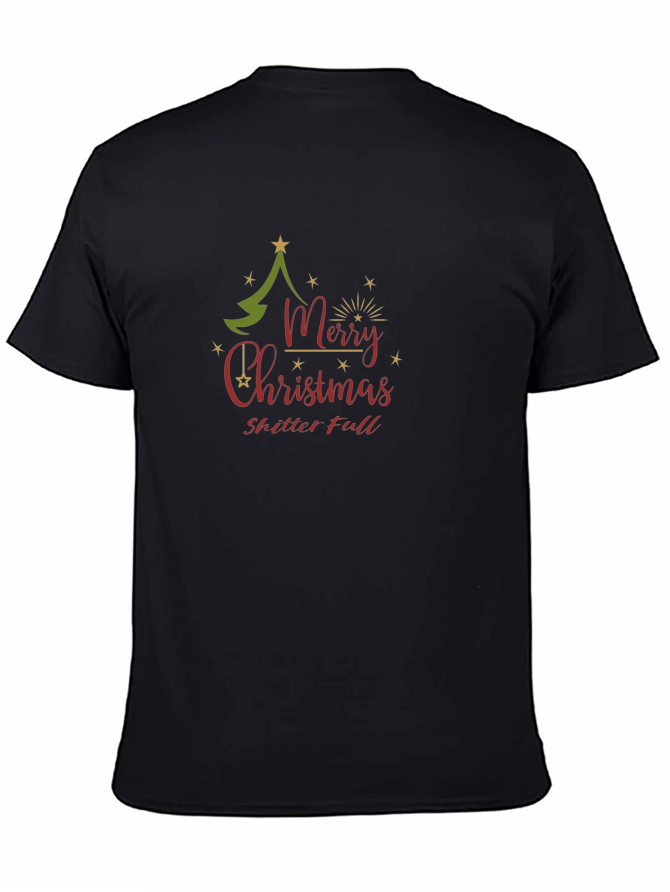 Merry Christmas Shitter Full Black T-Shirt
