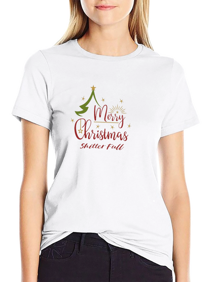 Merry Christmas Shitter Full Black T-Shirt