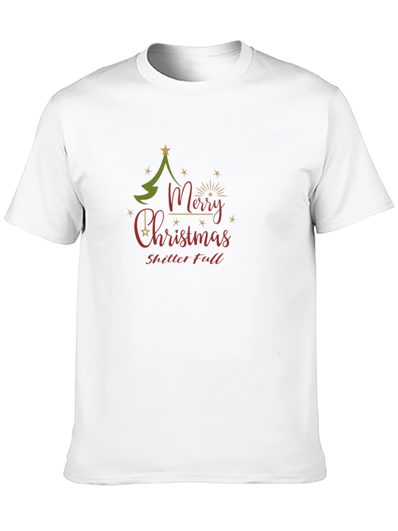 Merry Christmas Shitter Full Black T-Shirt