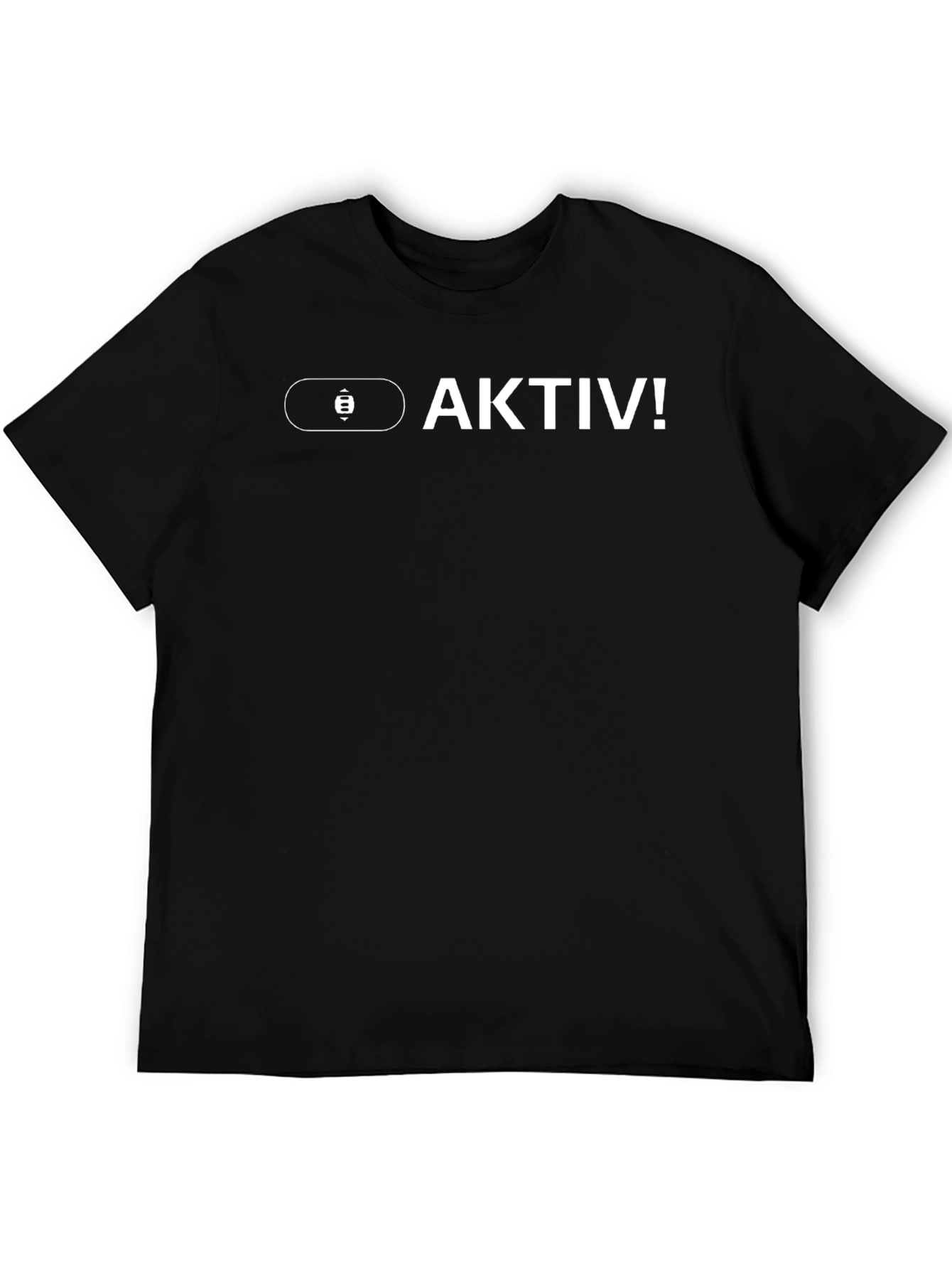 Aktiv! Black Cotton Graphic Tee