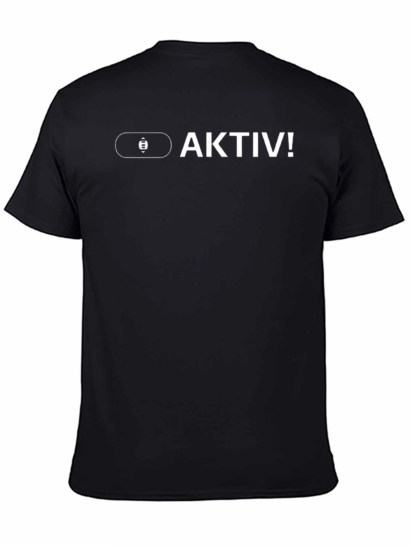 Aktiv! Black Cotton Graphic Tee