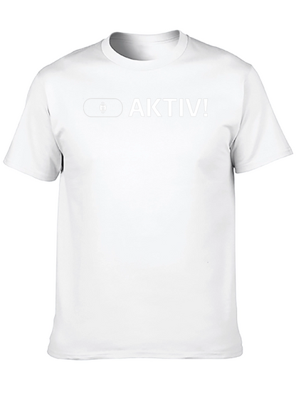 Aktiv! Black Cotton Graphic Tee