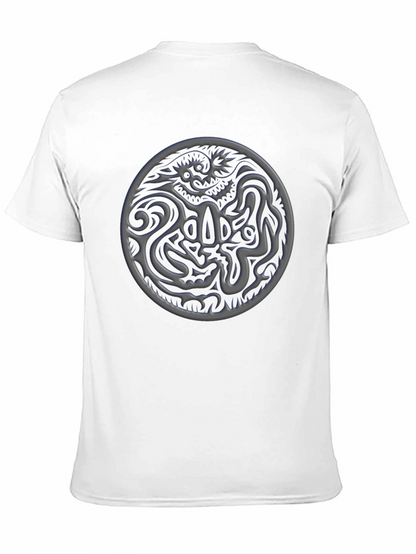 Dragon Emblem Graphic Tee - Stylish Black T-Shirt
