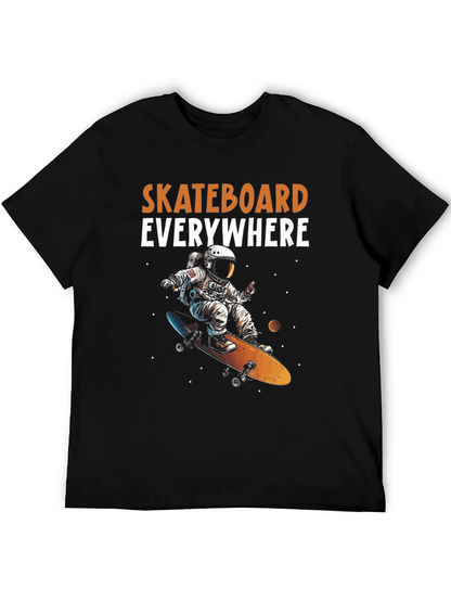 Astronaut Skateboarder Graphic Tee