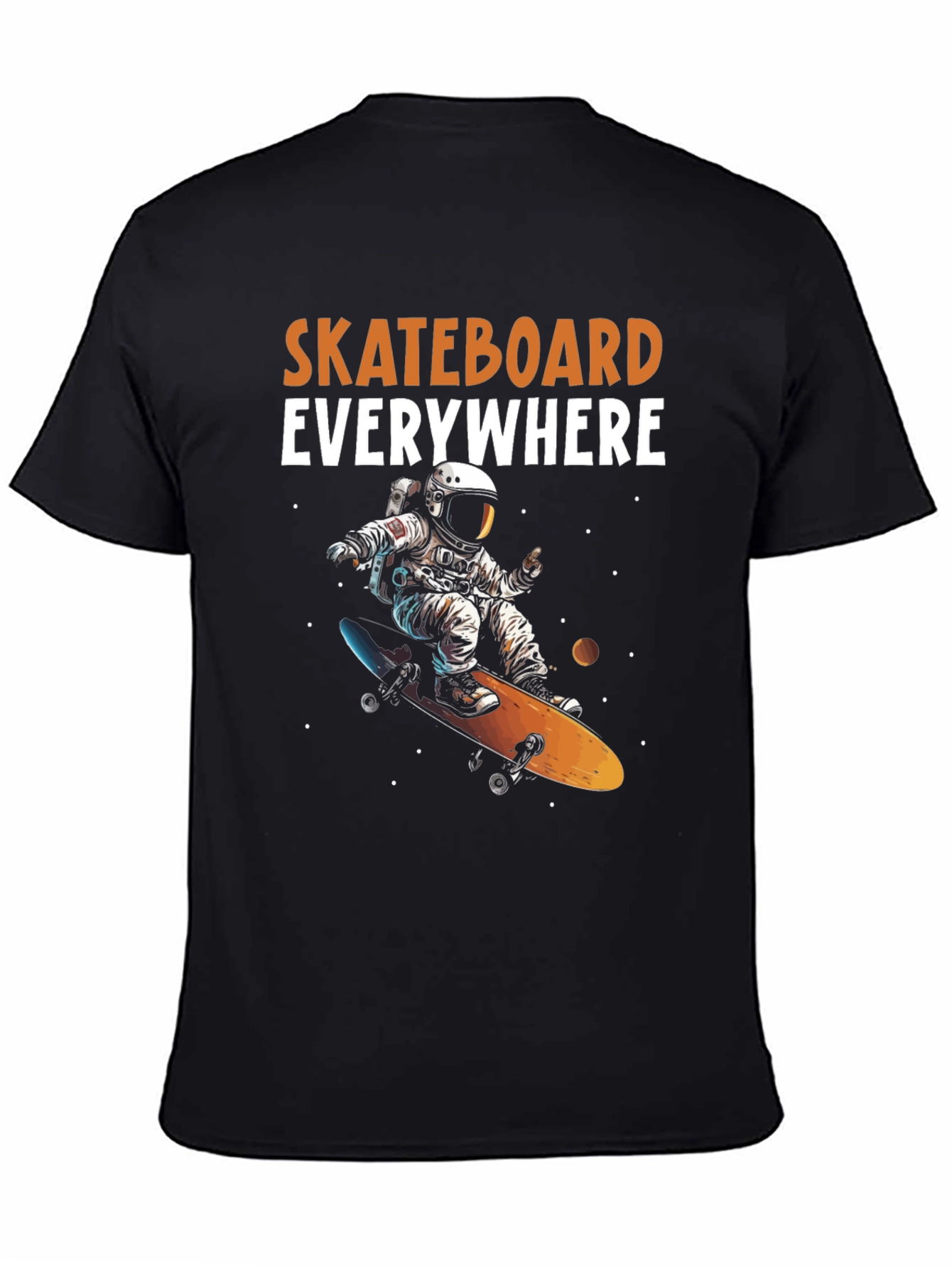 Astronaut Skateboarder Graphic Tee