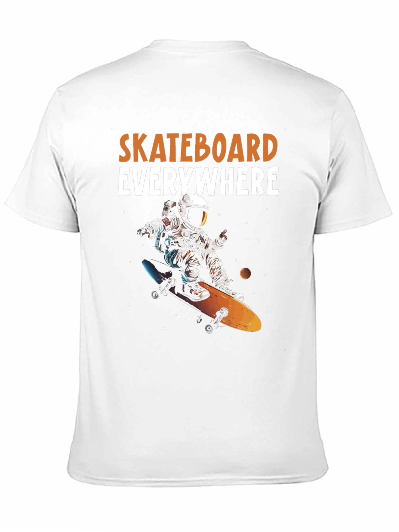 Astronaut Skateboarder Graphic Tee