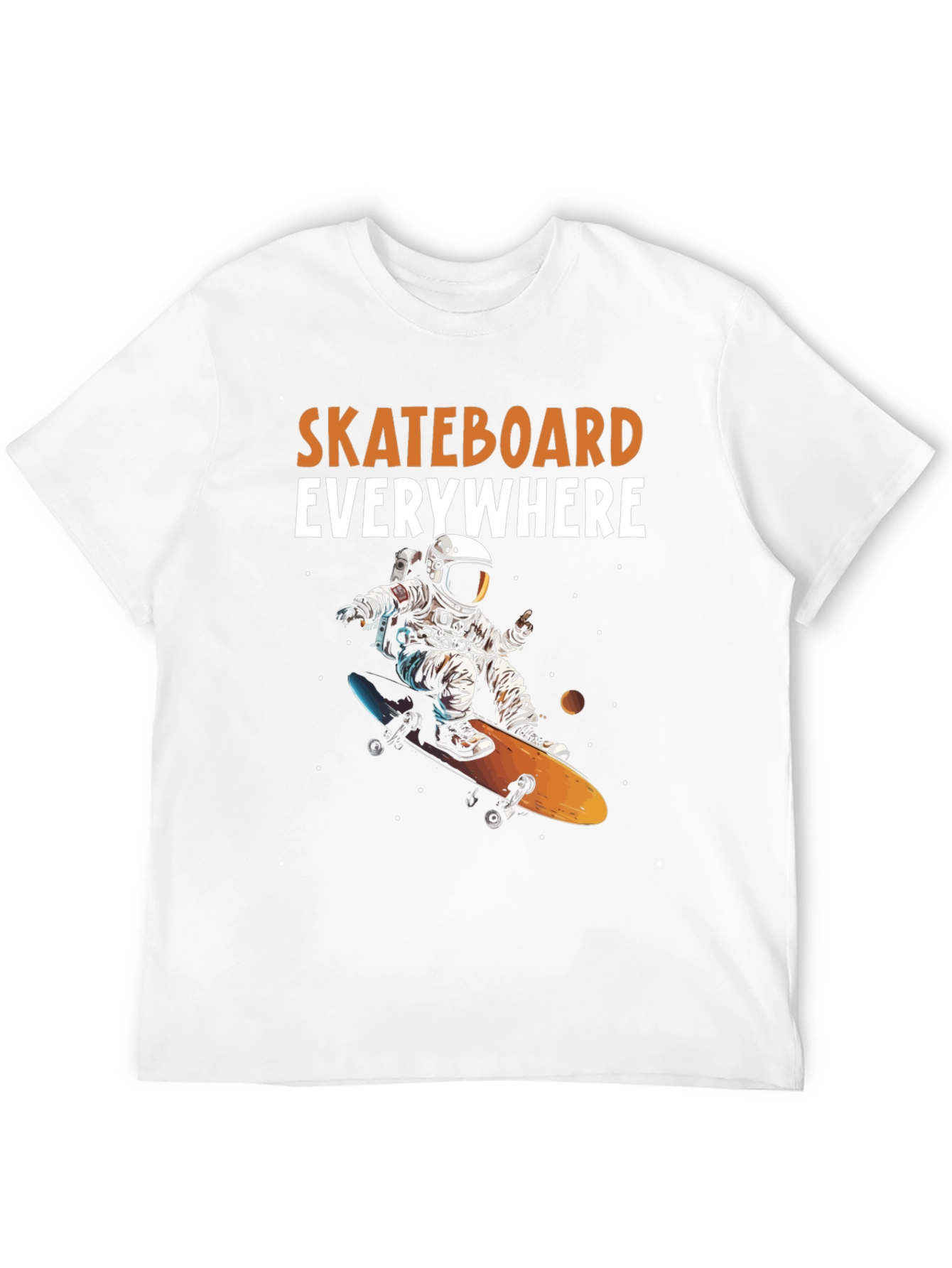 Astronaut Skateboarder Graphic Tee