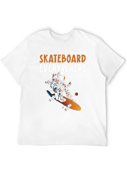 Astronaut Skateboarder Graphic Tee