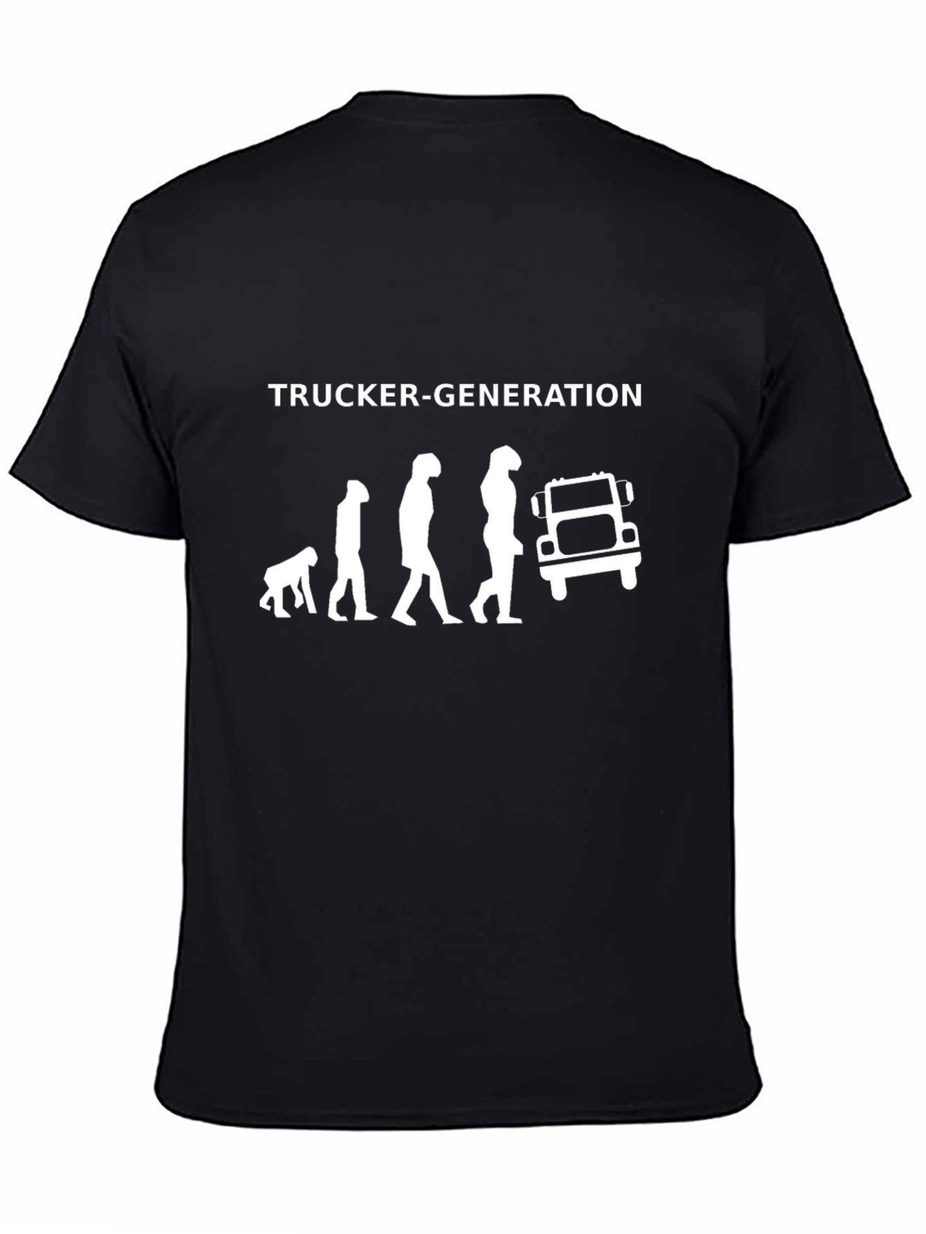 Trucker Evolution Black T-Shirt