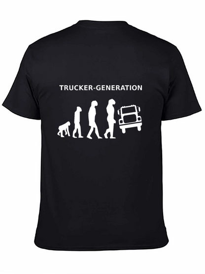 Trucker Evolution Black T-Shirt