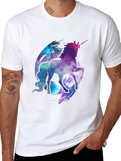 Galaxy Unicorn Black T-Shirt