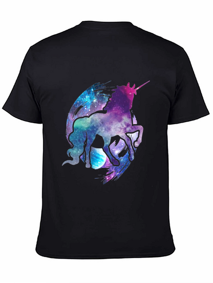 Galaxy Unicorn Black T-Shirt