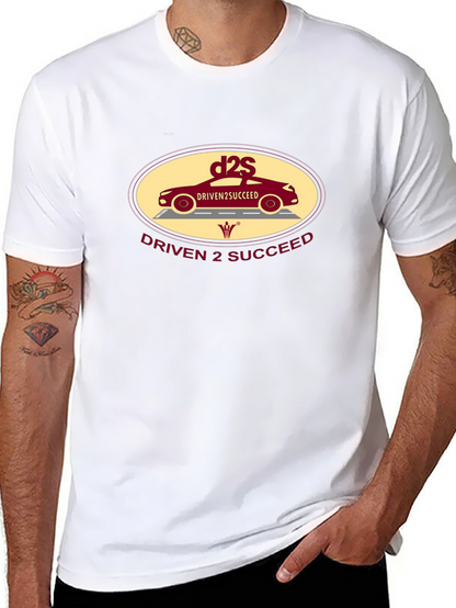 Driven 2 Succeed T-Shirt - Black Car Graphic
