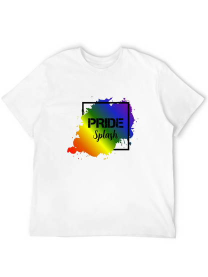 Pride Splash Black T-Shirt - Celebrate Love!