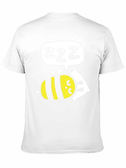 Sleeping Bee T-Shirt - Funny Cartoon Graphic Tee