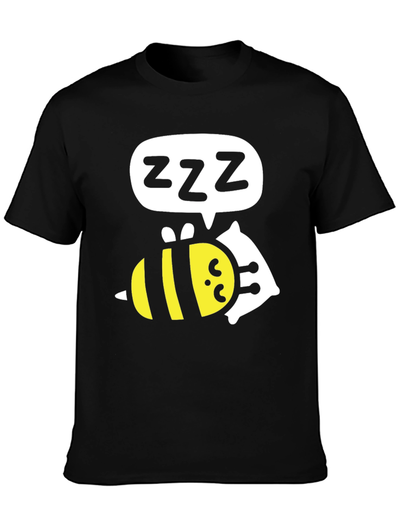Sleeping Bee T-Shirt - Funny Cartoon Graphic Tee