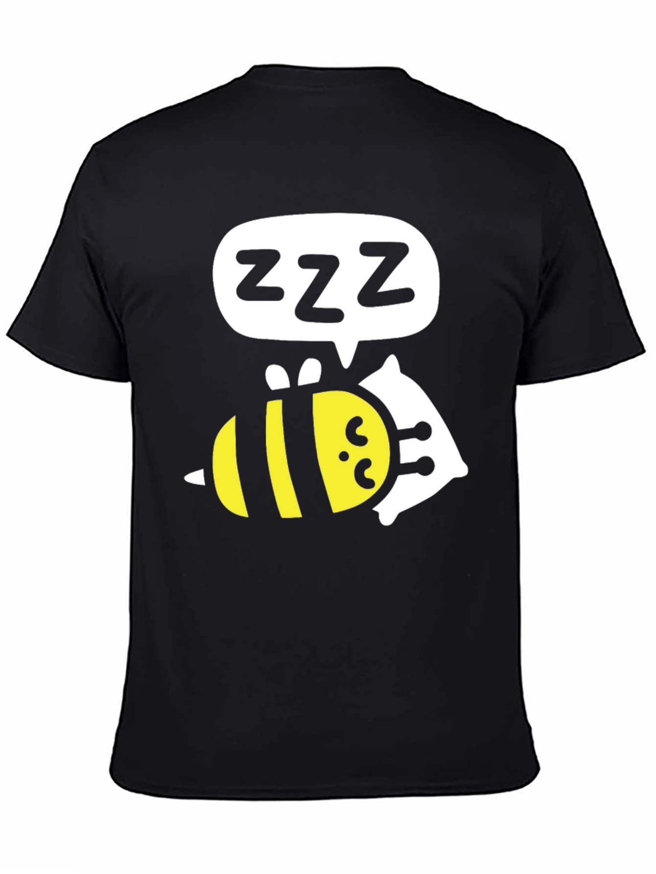 Sleeping Bee T-Shirt - Funny Cartoon Graphic Tee