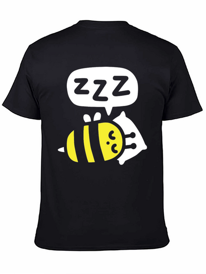 Sleeping Bee T-Shirt - Funny Cartoon Graphic Tee