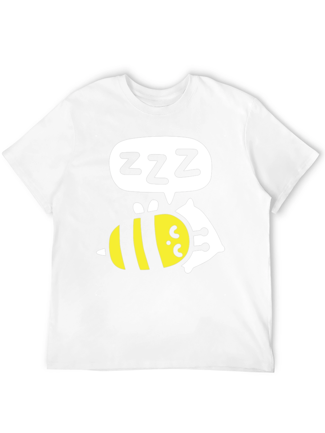 Sleeping Bee T-Shirt - Funny Cartoon Graphic Tee