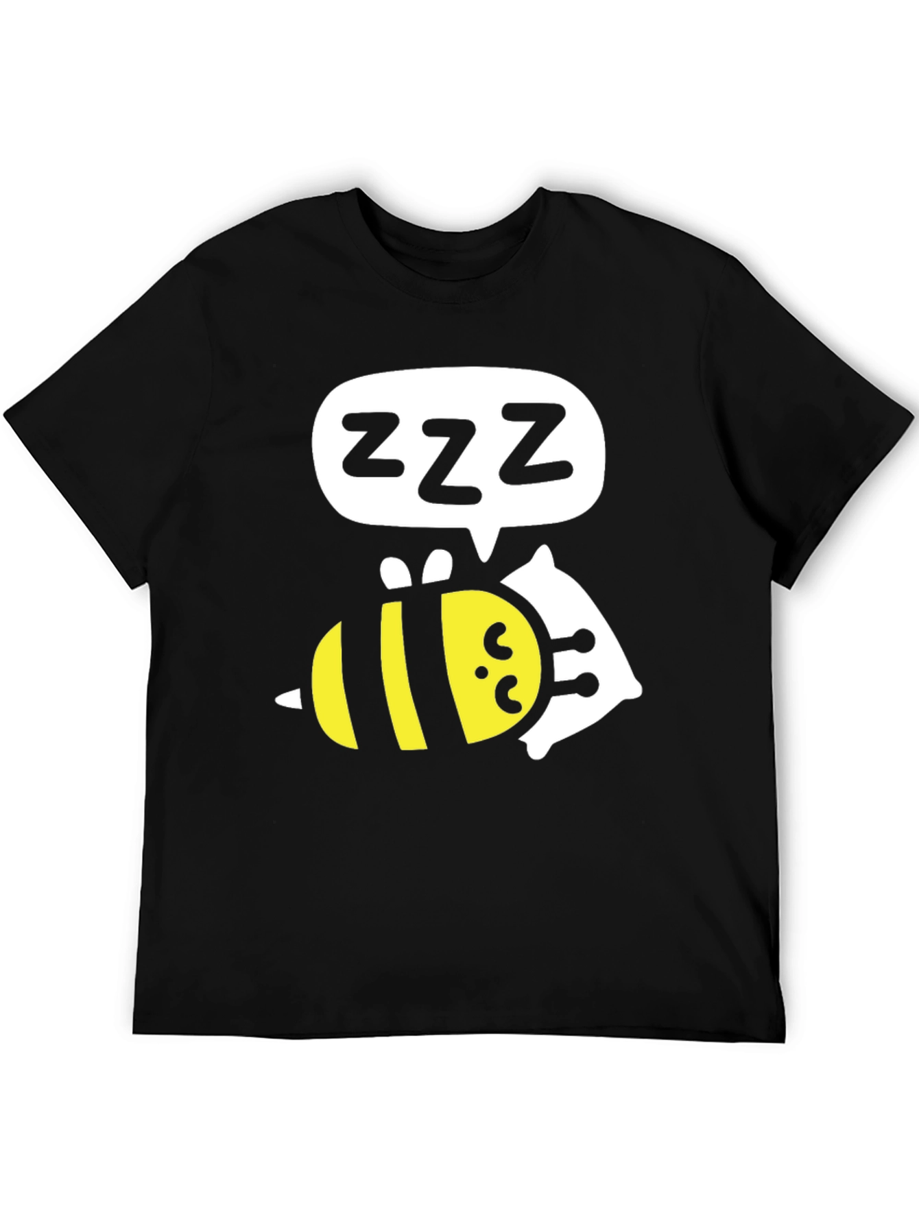 Sleeping Bee T-Shirt - Funny Cartoon Graphic Tee