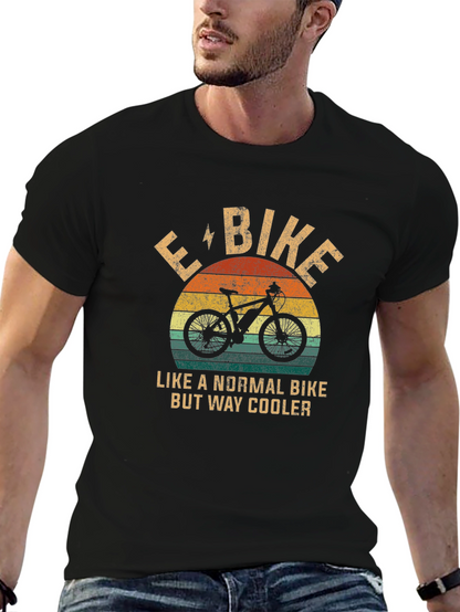 E-Bike Retro T-Shirt - Cooler Than Normal Bike