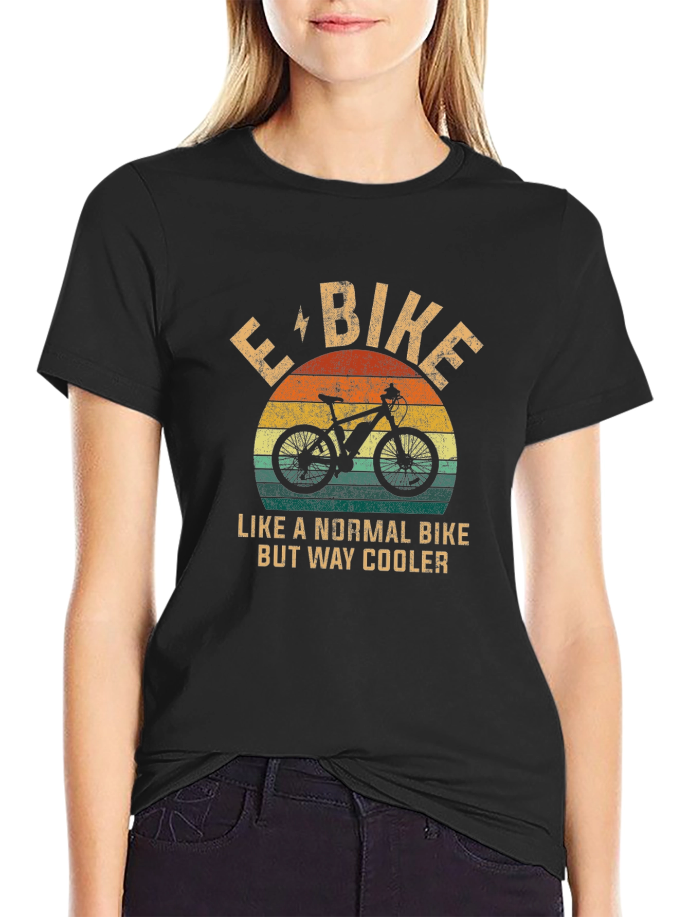 E-Bike Retro T-Shirt - Cooler Than Normal Bike