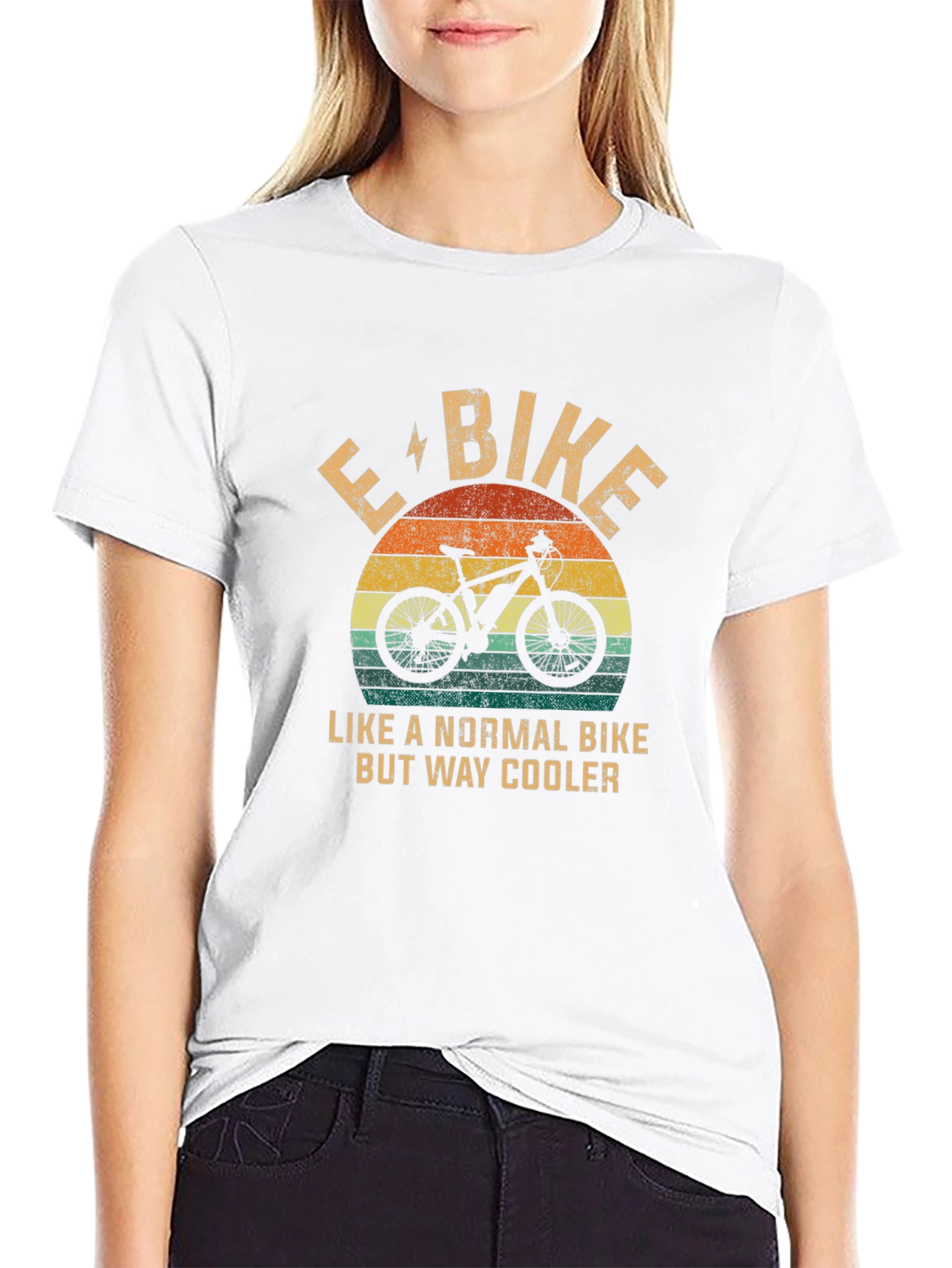 E-Bike Retro T-Shirt - Cooler Than Normal Bike