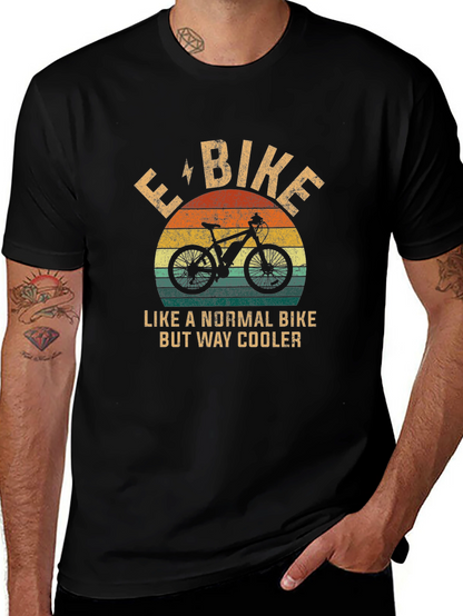 E-Bike Retro T-Shirt - Cooler Than Normal Bike