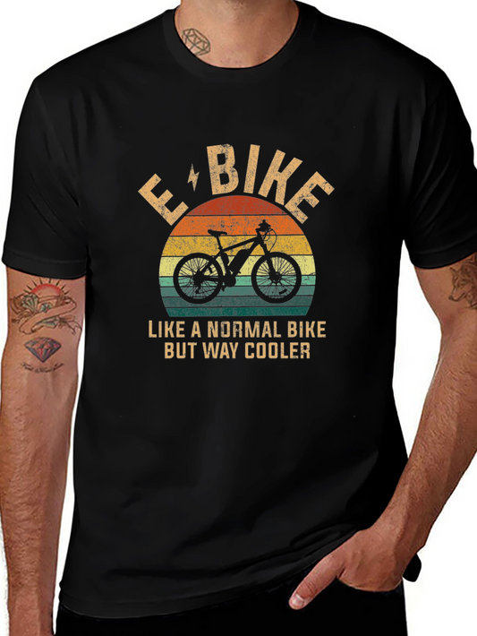 E-Bike Retro T-Shirt - Cooler Than Normal Bike
