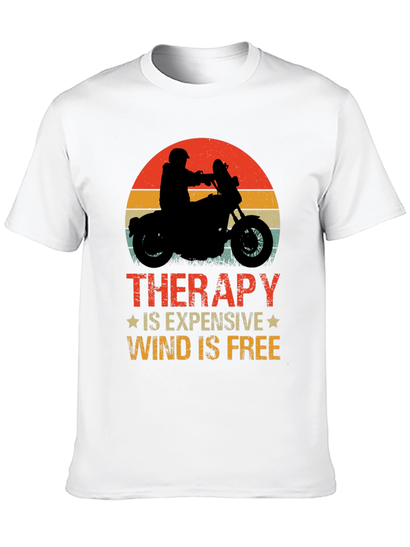Therapy Wind is Free Black Graphic Tee