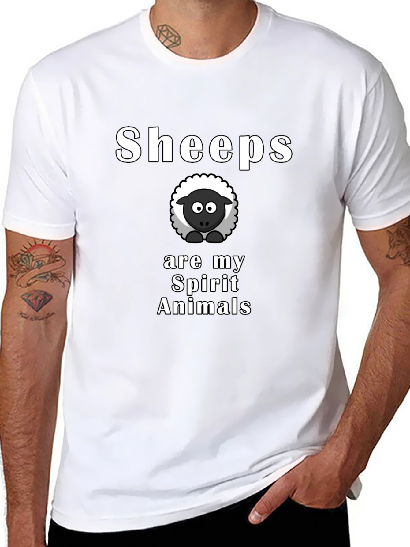 Sheep Spirit Animal Graphic Tee