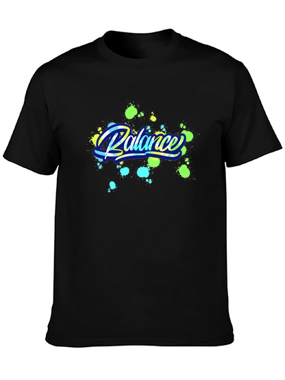 Balance Graphic Black T-Shirt