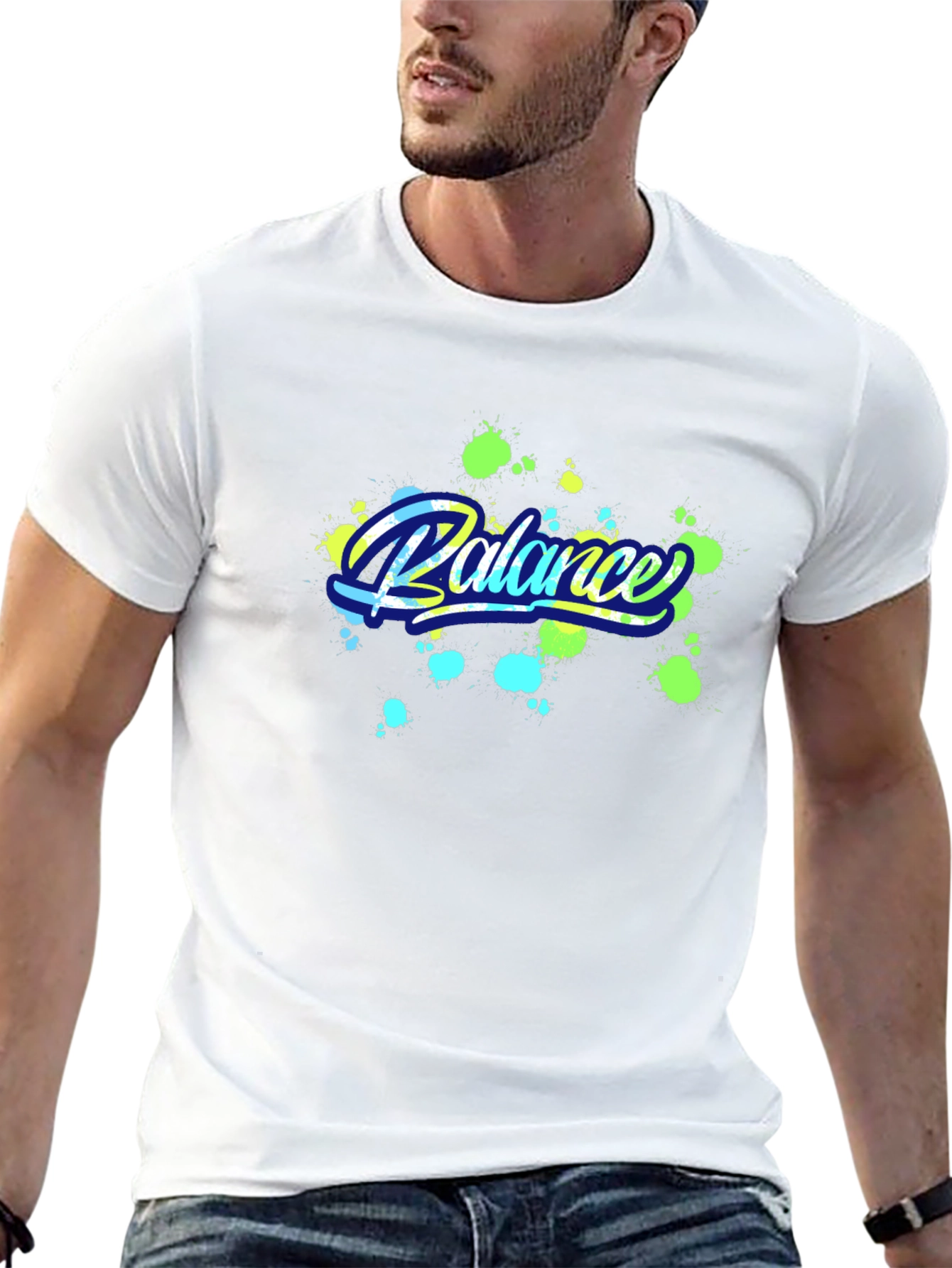 Balance Graphic Black T-Shirt