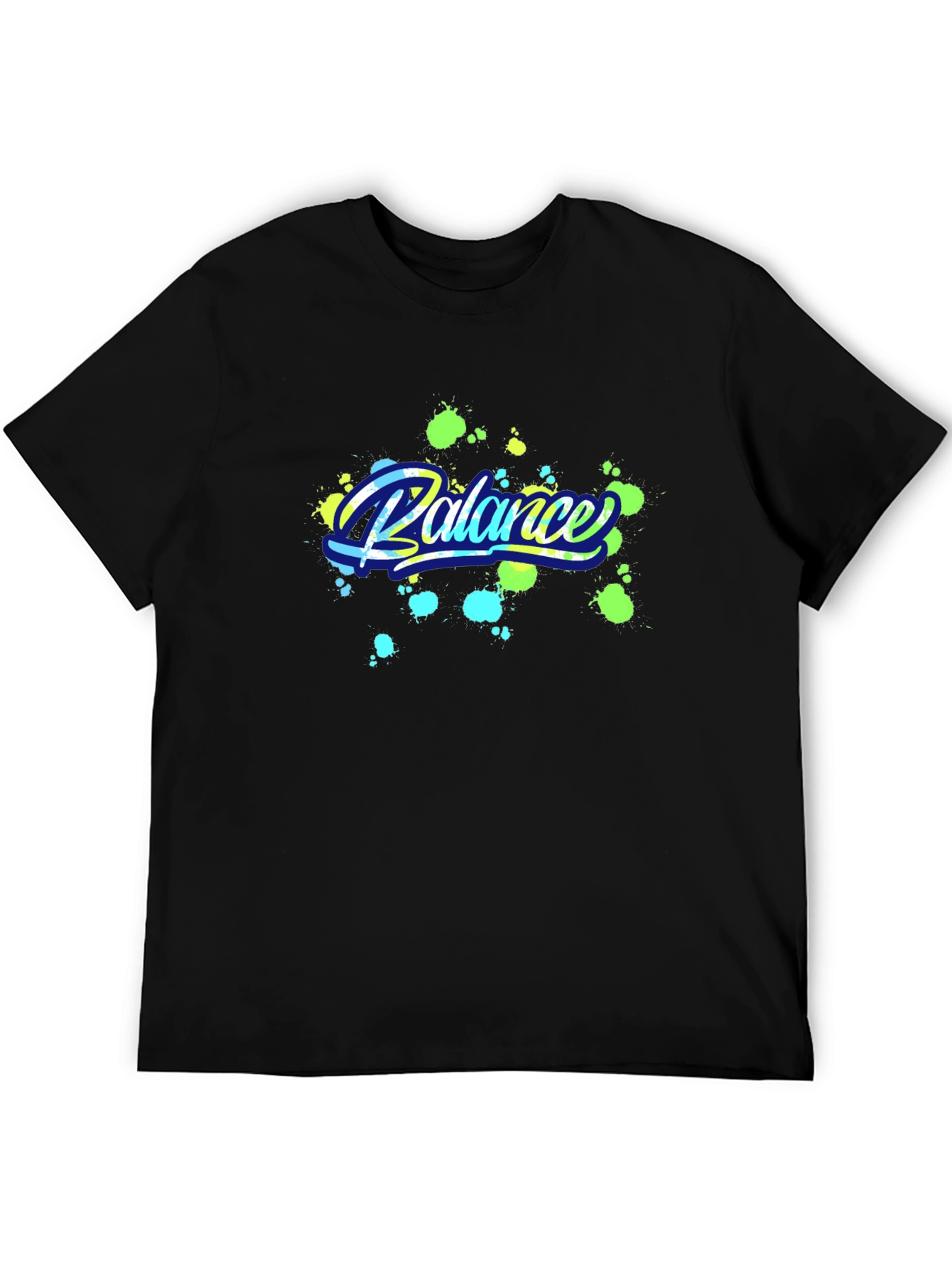 Balance Graphic Black T-Shirt