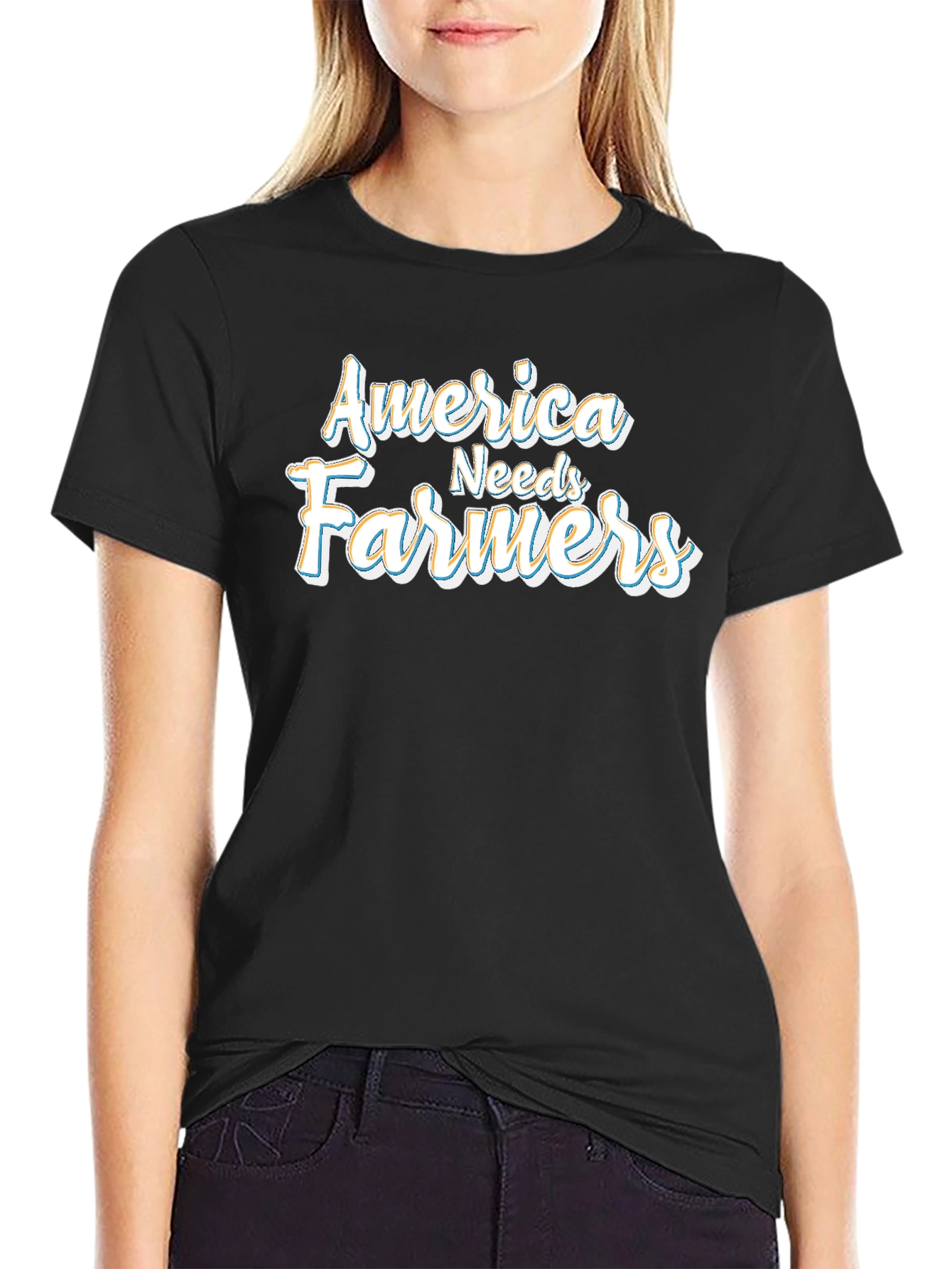America Needs Farmers Graphic Tee