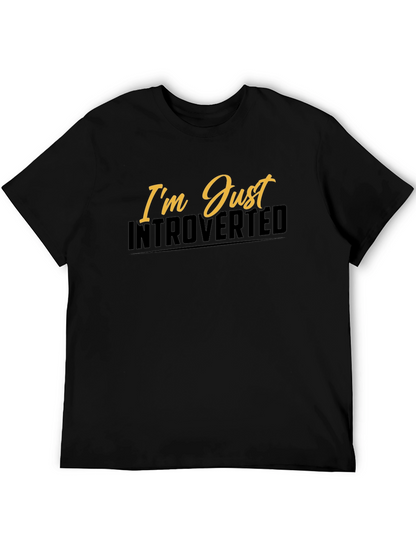 Introverted Graphic Tee - Black Short Sleeve Shirt