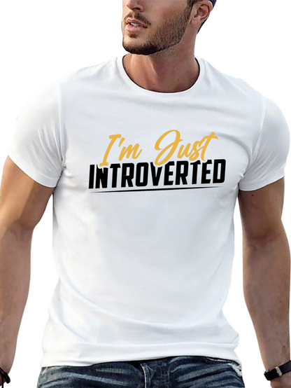 Introverted Graphic Tee - Black Short Sleeve Shirt