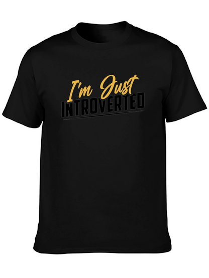 Introverted Graphic Tee - Black Short Sleeve Shirt