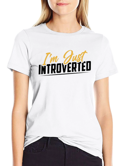 Introverted Graphic Tee - Black Short Sleeve Shirt
