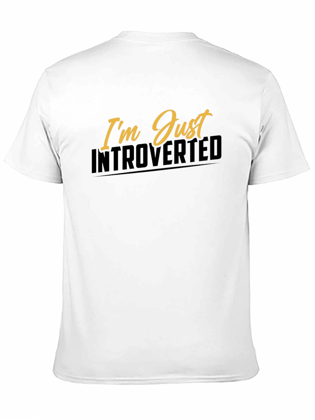 Introverted Graphic Tee - Black Short Sleeve Shirt