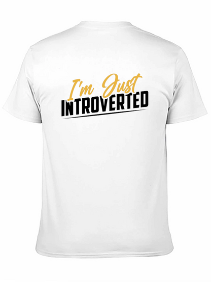 Introverted Graphic Tee - Black Short Sleeve Shirt