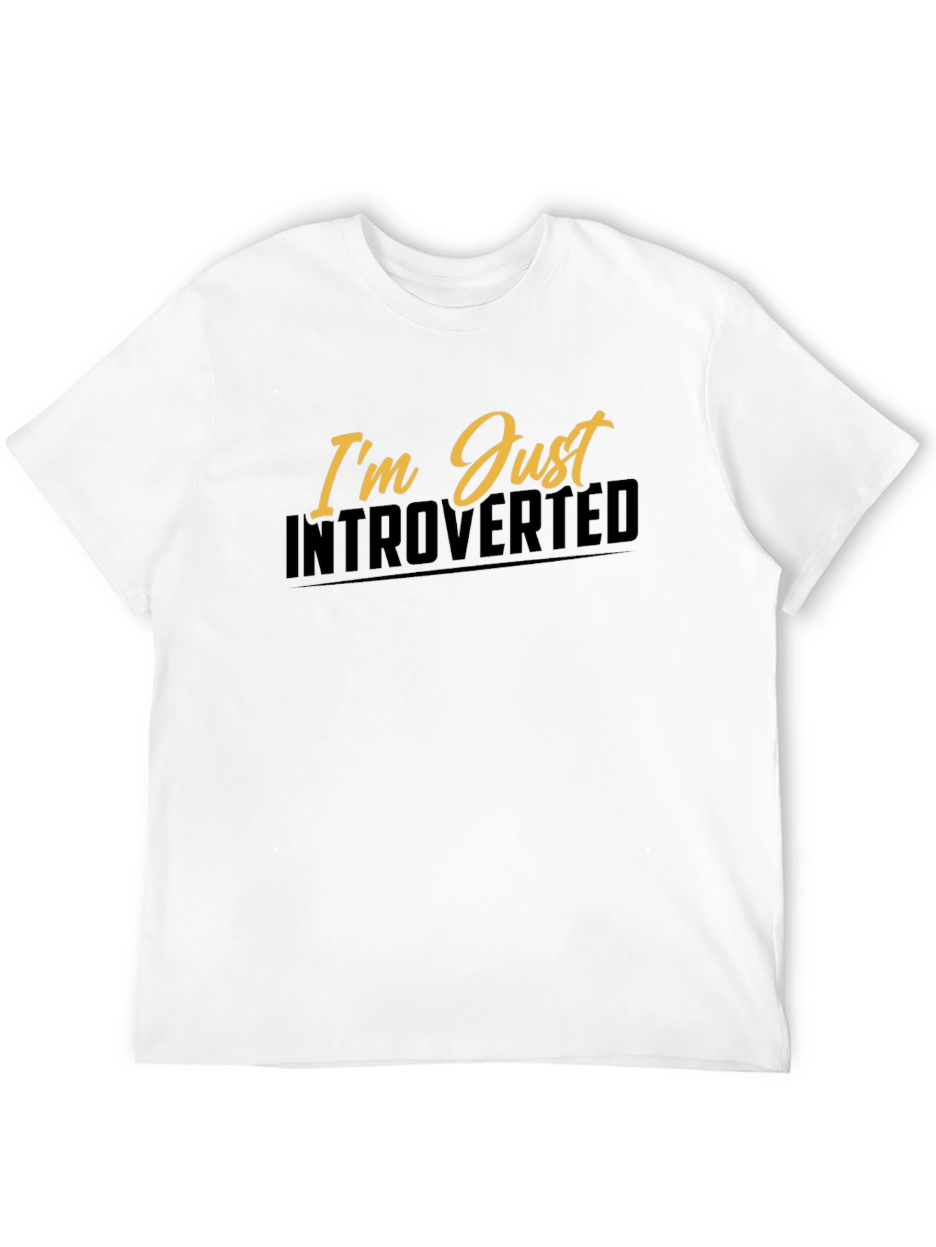 Introverted Graphic Tee - Black Short Sleeve Shirt