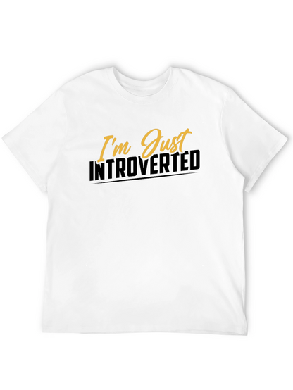 Introverted Graphic Tee - Black Short Sleeve Shirt