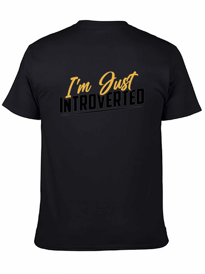 Introverted Graphic Tee - Black Short Sleeve Shirt